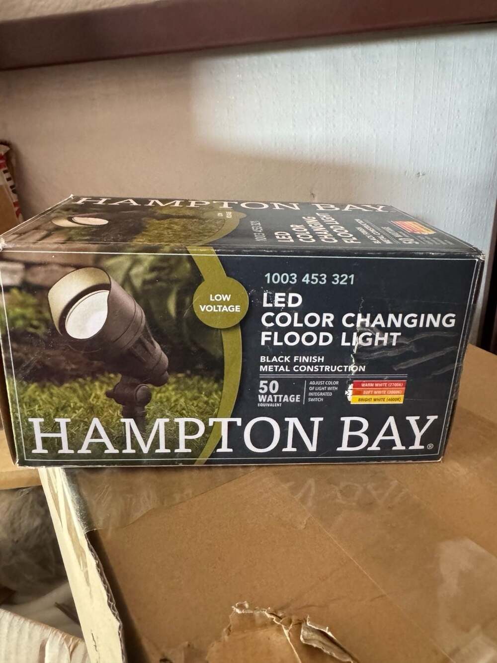 Hampton Bay 1003 453 321 LED Color Changing Low Voltage Outdoor Flood Light